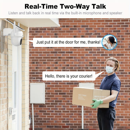 Beveiligingscamera – Camerabewaking – Security Camera – Buitencamera – Draadloze Camera – Full-Color Nachtzicht – Zonne-energie Met IP65 Waterdichte Behuizing