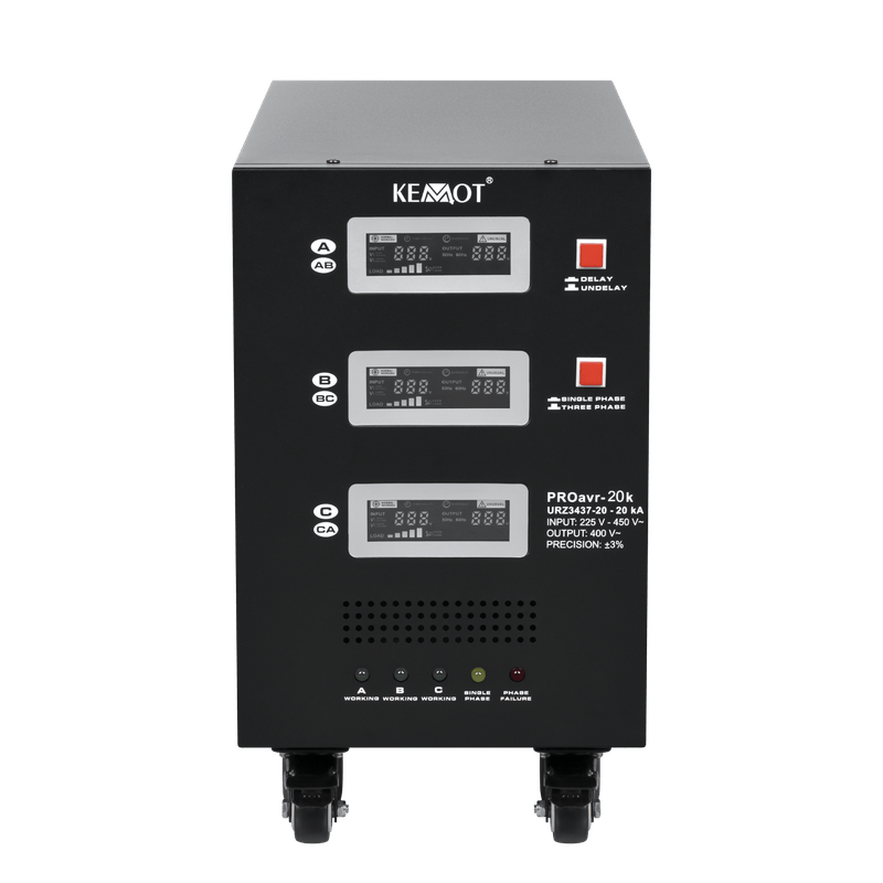 Automatische Driefasige Spanningsstabilisator 20000 VA 3% 230V – Hoogwaardige Spanningregelaar voor Industrie en Bedrijf