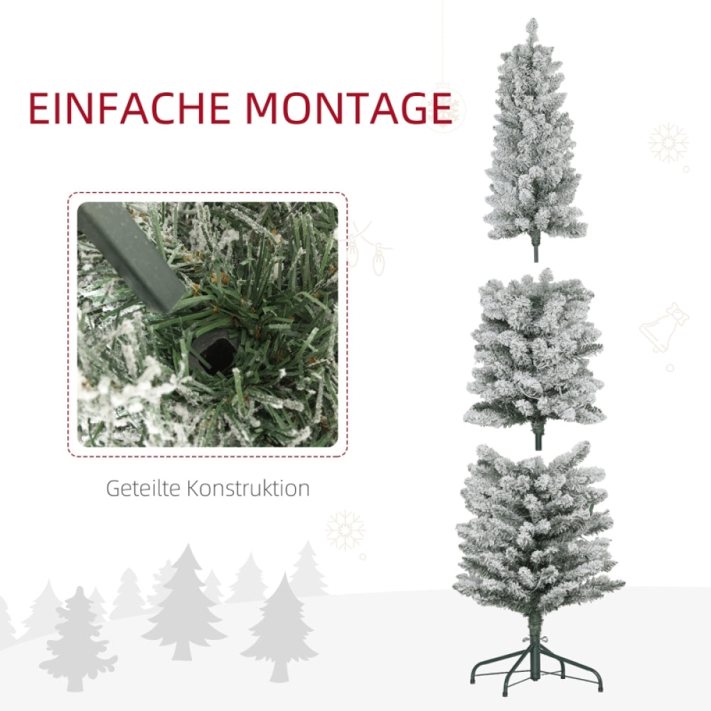 Kerstboom – Kunstkerstboom – Kunstboom – Nepkerstboom – Decoratieve Kerstboom – 180 cm – Brandwerend Materiaal – Metalen Standaard – Groen – Zonder Verlichting