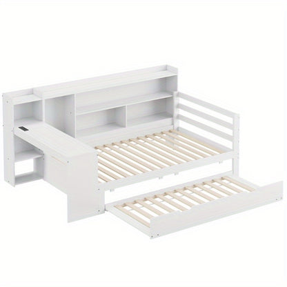 Sofa Bed – Slaapbank – Bedbank – Klikklakbank – Logeerbed – Ruimtebesparend Ontwerp – Ingebouwd Bureau Met Opberglades