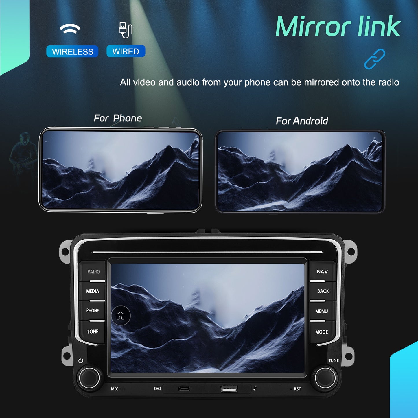 Android 15 Car Radio – Autoradio – Multimedia Systeem – Navigatiesysteem – Touchscreen Radio – 7 Inch Scherm – 6 GB RAM & 128 GB Opslag
