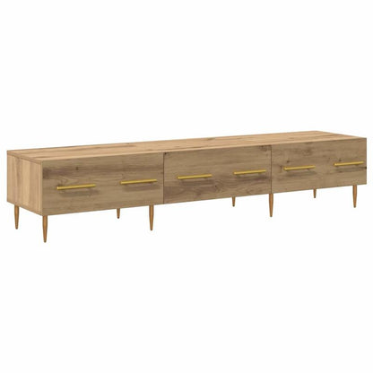 TV-kast – TV-meubel – Mediakast – Tv-console – Opbergkast – Rustiek Eikenhout – Compact Formaat 150x36x30 cm