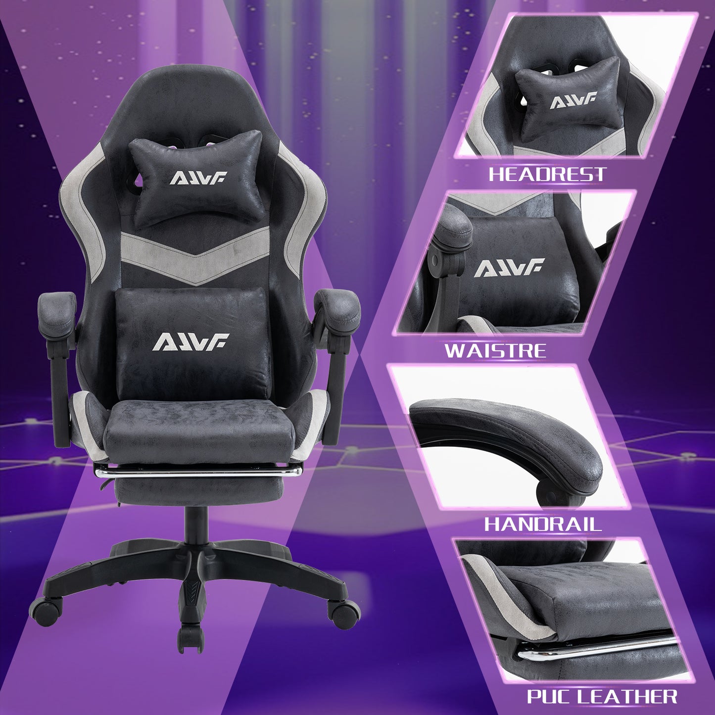 Gamingstoel – Gamestoel – Gaming Chair – Game Stoel – Verstelbare Bureaustoel – Ergonomisch Design – Roze Kleur – Aluminium Frame