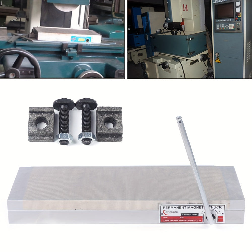 Magnetplaat – Magnetspannplatte – Magnetfutter – Spannplaat – Magnetisch Plaatje – Permanent Magnetisch – 40 x 15 cm – Krachtige Zuigkracht Tot 100N/cm²