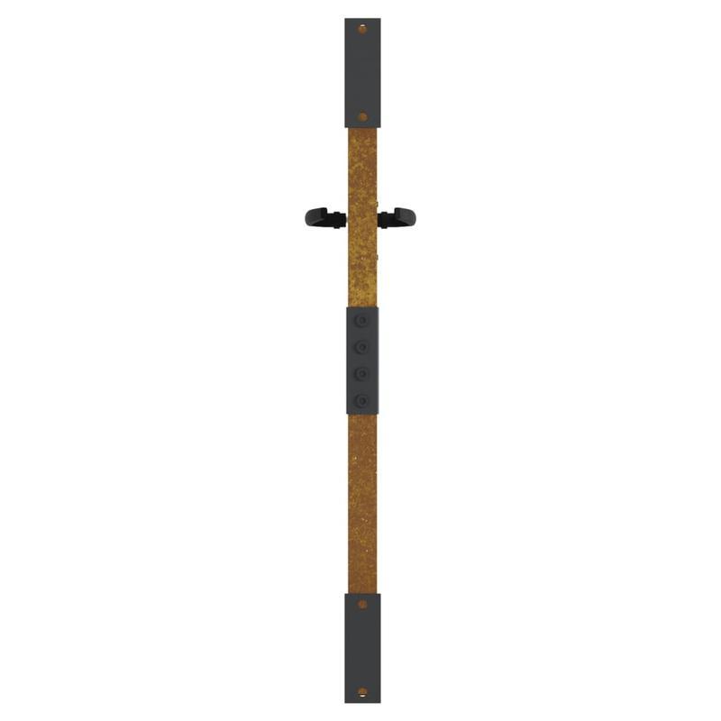 Gate Measuring 85X100 Cm with a Grass Design in Corten Steel, Suitable for Outdoor Terraces.