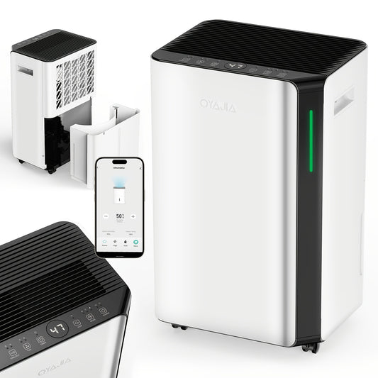 Luchtontvochtiger – Vochtvreter – Ontvochtiger – Vochtregulator – Aircoontvochtiger – 16 Liter Capaciteit – Stil & Energiezuinig – Wifi App Bediening – Digitaal Display – Wit – Slimme Vochtigheidsregeling – Continue Afvoer – Slaapstand