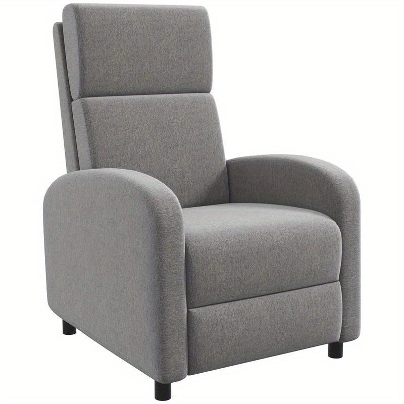 Relaxfauteuil – Schommelstoel – Ligstoel – Fauteuil – Relaxstoel – 160° Verstelbaar – Robuust Metaal-Kunststof Frame – Zacht Gevoerd – Compact Ontwerp – Grijs