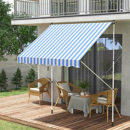 Zonnescherm – Aluminium Luifel – Terrasoverkapping – Balkonzeil – Buitenluifel – Weerbestendig – Eenvoudige Montage