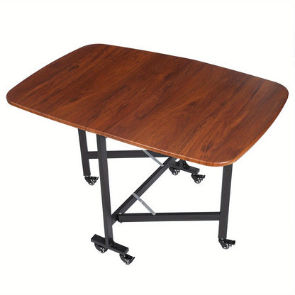 Klaptafel – Vouwtafel – Campingtafel – Tuintafel – Plooitafel – Extra Groot 120x80x75 cm – Stevig Hout & Staal – Ruimtebesparend & Mobiel