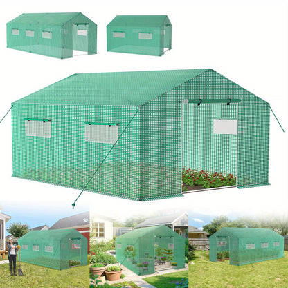 Tuinkas – Kweekkas – Kas – Groeikas – Moestuin Kas – 4,5 x 2 x 2 m – Verzinkt Stalen Frame – Mesh-Bestendige HDPE Cover