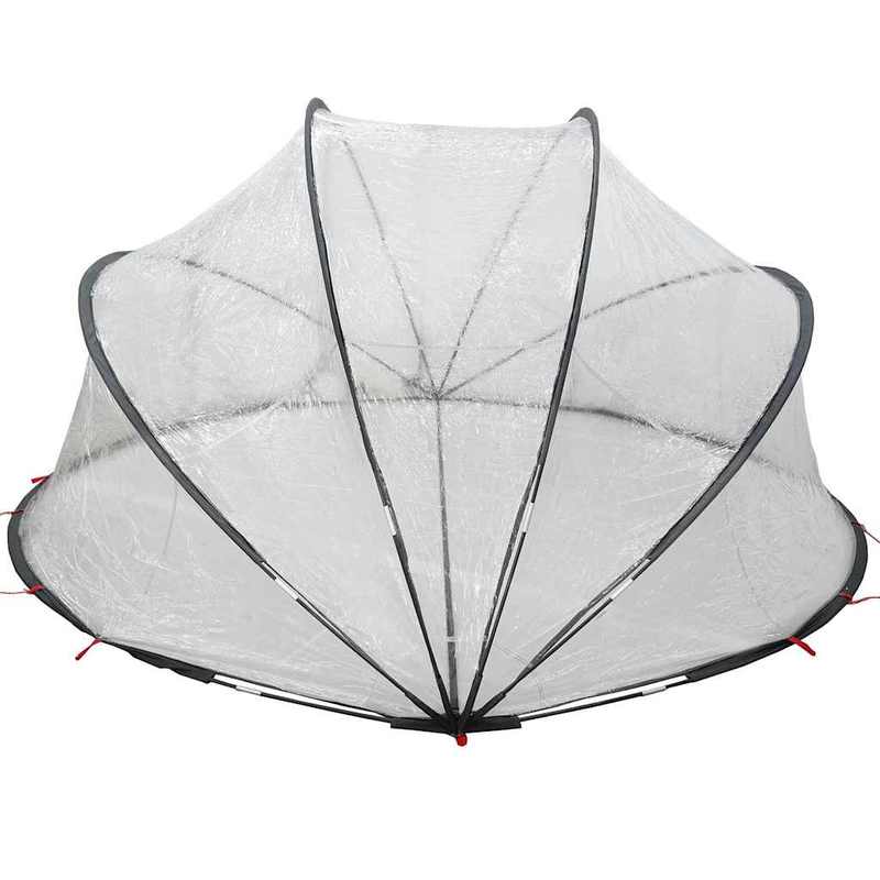 Doorzichtige Pool-Dome – Zwembad Overkapping – Zwembadhoes – Zwembad Bescherming – Zwembad Tent – Ovale Vorm – Duurzaam PVC – Geschikt Voor Alle Seizoenen