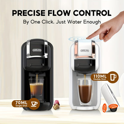 4-in-1 Koffiemachine – Capsuleapparaat – Espressozetter – Koffiezetapparaat – Hot & Cold Brew Machine – 19 Bar Pompdruk – Afneembaar 0,6L Waterreservoir