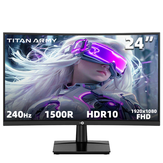 24 inch Curved Gaming Monitor – PC Monitor – Gaming Scherm – Gaming Display – GAMING beeldscherm – 240Hz Verversingssnelheid – 1ms Reactietijd