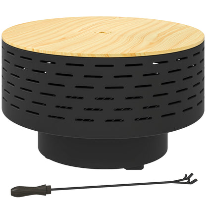 Vuurkorf – Tuinhaard – Buitenhaard – Vuurschaal – Barbecuekorf – Koolgrijs – Roestvrij Staal – 3-In-1 Functie – 60 x 39 cm