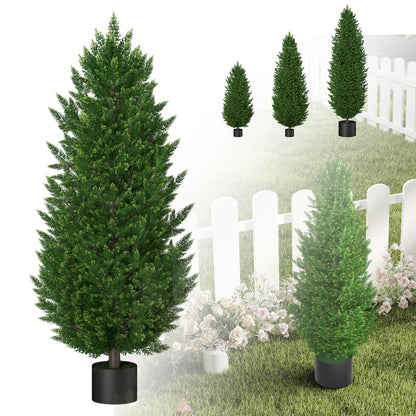 Nepplant Cypress Boom – Kunstboom – Sierplant – Kamerplant – Buitenplant – Hoogte 150 cm – Levensgetrouw en Onderhoudsvriendelijk