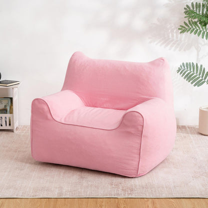 Grote Roze Zitzak – Zitzak Voor Volwassenen – Zitzak Met Vulling – Zitzak Sofa – Loungestoel – Ruim Formaat 90x90x70 cm – Veerkrachtige Schuimvulling