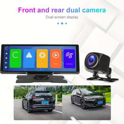 Draadloze Car Stereo – Auto Multimedia Speler – Android Auto Interface – USB Autoradio – Touchscreen 23,6 cm HD – Voorzien Van Voor- En Achtercamera – Loop Recording & Spraakbesturing