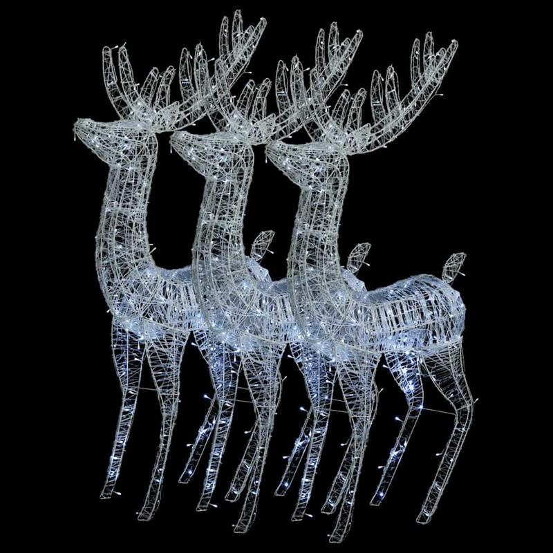 Rendierdecoratie – Kerstdecoratie – Winterornament – Tuindecoratie – Feestelijke Versiering – XXL 180 cm – Hoogwaardig Acryl – Weerbestendig Indoor Outdoor