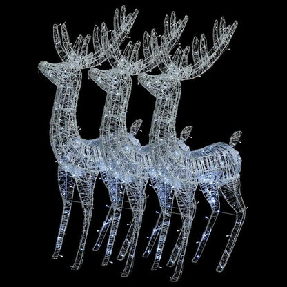 Rendierdecoratie – Kerstdecoratie – Winterornament – Tuindecoratie – Feestelijke Versiering – XXL 180 cm – Hoogwaardig Acryl – Weerbestendig Indoor Outdoor