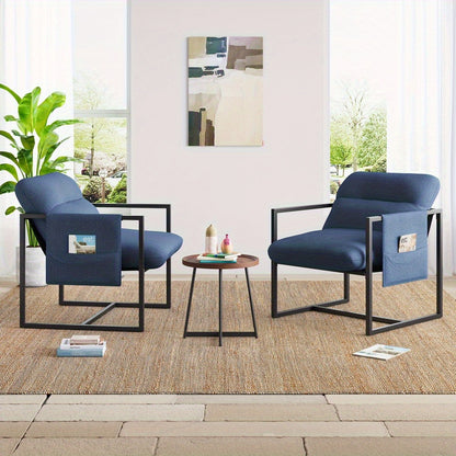 Fauteuil – Relaxstoel – Zitzak – Loungechair – Armstoel – Sherpa Bekleding – Gestoffeerd Metaalframe – Compact Formaat – Antislip Poten