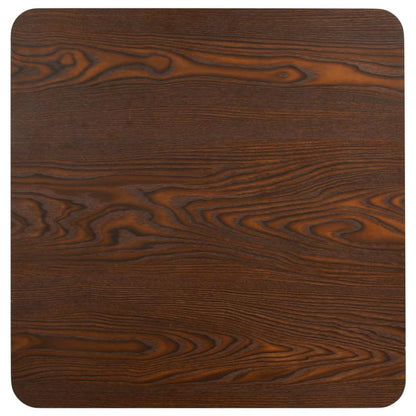 Bistrotic dark brown 50x50cm MDF This bistro-style table is stylish and will be the focal point of your decor. It can also be used as a dining table. Practical and durable, it cleans easily with a damp cloth.,  Chic Decor, St