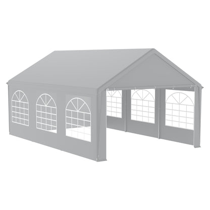 Partytent – Partytent Met Zijwanden – Tentje – Tuinkamer – Feesttent – 4x6 Meter – Stevig Gecoat Staalframe – PE Waterafstotend Dak