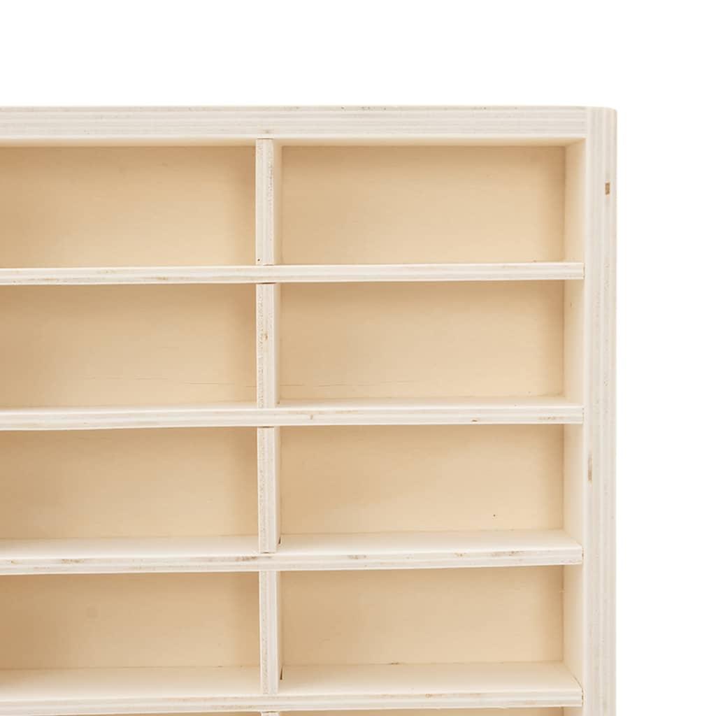 Kast – Opbergkast – Dressoir – Ladekast – Witte Heveahouten Kast – 1 Lade & 3 Rieten Mandjes – Duurzaam Hardhout – Praktisch & Stijlvol