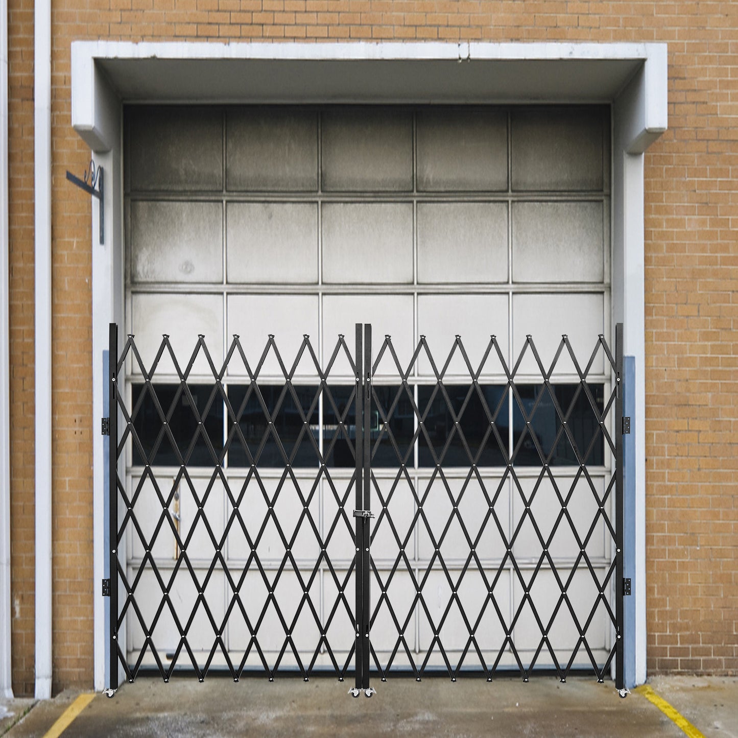 Dubbele Vouwdeur – Vouwdeur Security Gate – Schaarpoort – Rolpoort – Veiligheidspoort – Zwaar Gepoedercoat Staal – 155x310 cm Groot