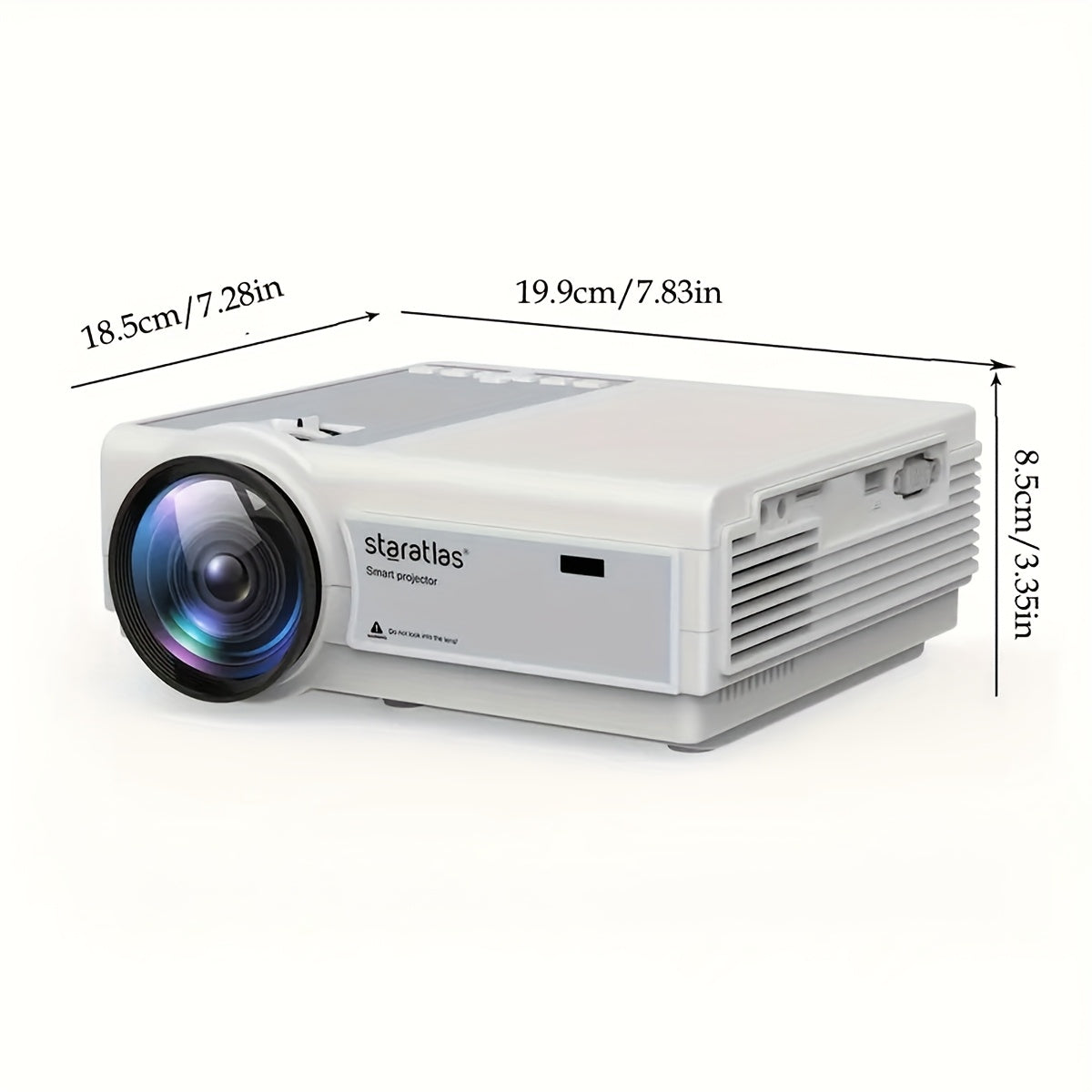 Projector – Beamer – Mini Beamer – Home Cinema Projector – Draagbare Projector – Native 1080P Resolutie – WiFi Verbinding