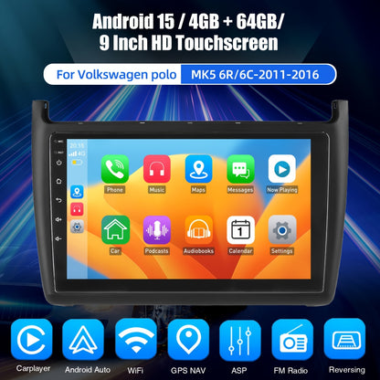 Multimedia Unit VW Polo mk5 – Car Stereo – Autoradio – Navigatiesysteem – Infotainmentsysteem – 9 Inch IPS Touchscreen – 4GB RAM & 64GB Opslag