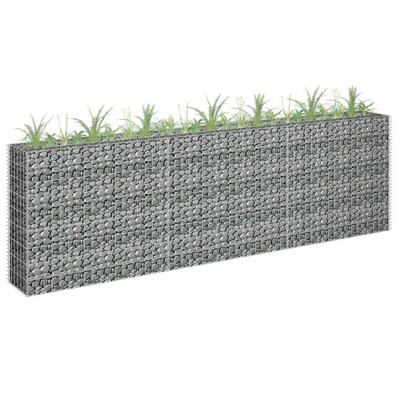 Bloembak – Plantenbak – Kweekbak – Moestuinbak – Bloempot – Gegalvaniseerd Staal – 270x30x90 cm – Vorstbestendig – Lichtgewicht