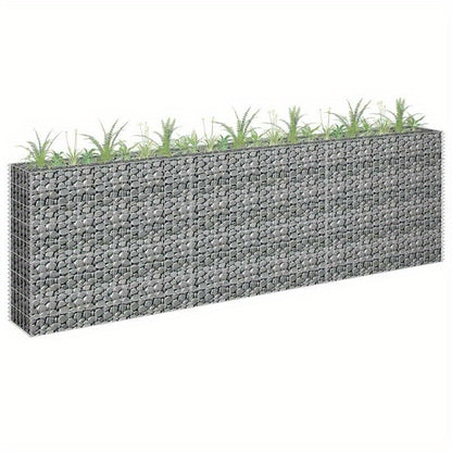 Bloembak – Plantenbak – Kweekbak – Moestuinbak – Bloempot – Gegalvaniseerd Staal – 270x30x90 cm – Vorstbestendig – Lichtgewicht