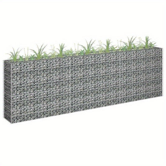 Bloembak – Plantenbak – Kweekbak – Moestuinbak – Bloempot – Gegalvaniseerd Staal – 270x30x90 cm – Vorstbestendig – Lichtgewicht