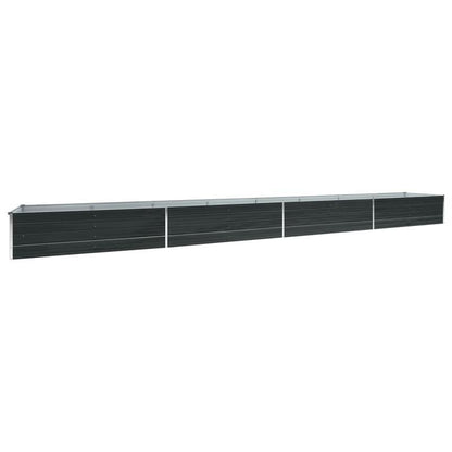 Verhoogde plantenbak – Tuinbak – Bloembak – Groentebak – Plantenbak – Gegalvaniseerd Staal – 600x80x45 cm – Weerbestendig – Klassiek Design met Bloemenpatroon