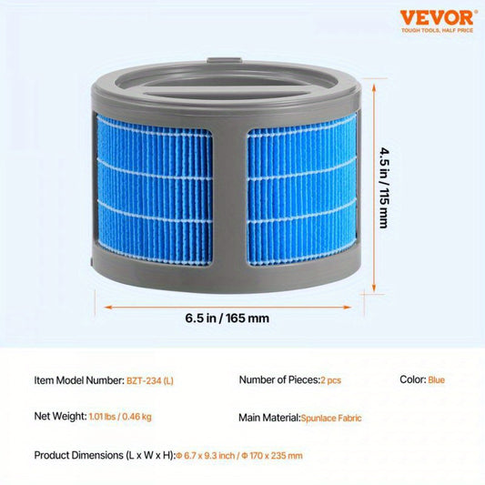 Evaporative Humidifier Replacement Filter for 10L Model 2- Pack Efficient Air Moisture Accessory