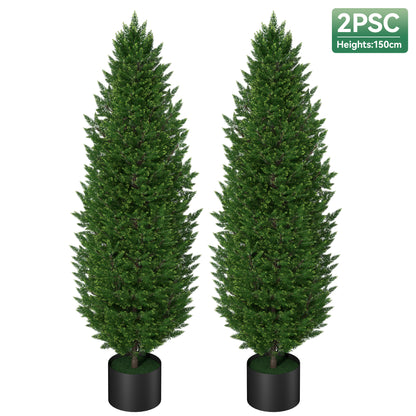 Nepplant Cypress Boom – Kunstboom – Sierplant – Kamerplant – Buitenplant – Hoogte 150 cm – Levensgetrouw en Onderhoudsvriendelijk