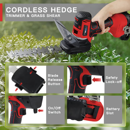 Multitool – Multifunctionele Tool – Accu Gereedschap – All-in-One Tool – Elektrisch Multifunctioneel – 18V Brushless Motor – 12-in-1 Opzetstukken