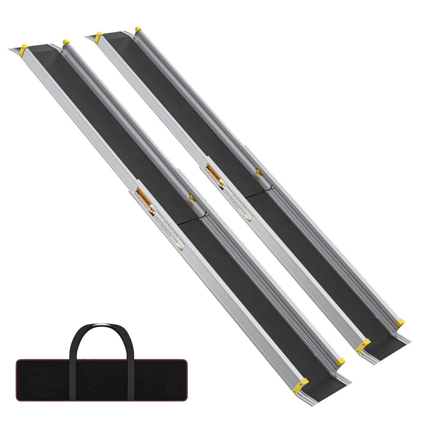 Rolstoelhelling – Rolstoel Ramp – Drempelhulp – Opstap Helling – Toegangshelling – Telescopisch Verstelbaar – Lichtgewicht Aluminium – Max. 300 Kg Belastbaar – 83,5-152 cm