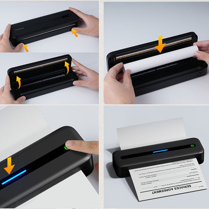 Draagbare Thermal Printer – Mobiele Printer – Draadloze Printer – Inkless Printer – Compacte Printer – USB Oplaadbaar – A4 & US Letter Printformaat