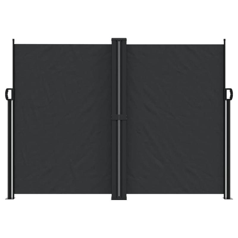 Windscherm – Windafsluiting – Balkonscherm – Terrasscherm – 180 X 600 Cm – Stevig Stalen Frame – Polyester Doek Met PU-Coating - Zwart