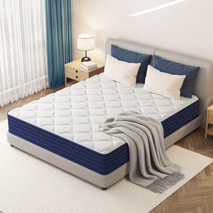 Hybride Matras – Pocketveren Matras – Binnenvering Matras – Schuimmatras – Medium Stevig Matras – 140x200x20 cm – Ademend Ontwerp – Schokabsorptie Technologie