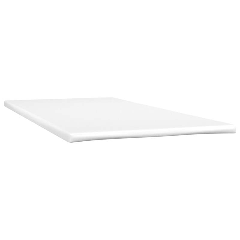 Boxspringbed – Bed – Slaapbank – Ledikant – Bedframe – Zwart Kunstleer – Inclusief Matras 90x200 cm – Laag Profiel & Metalen Frame