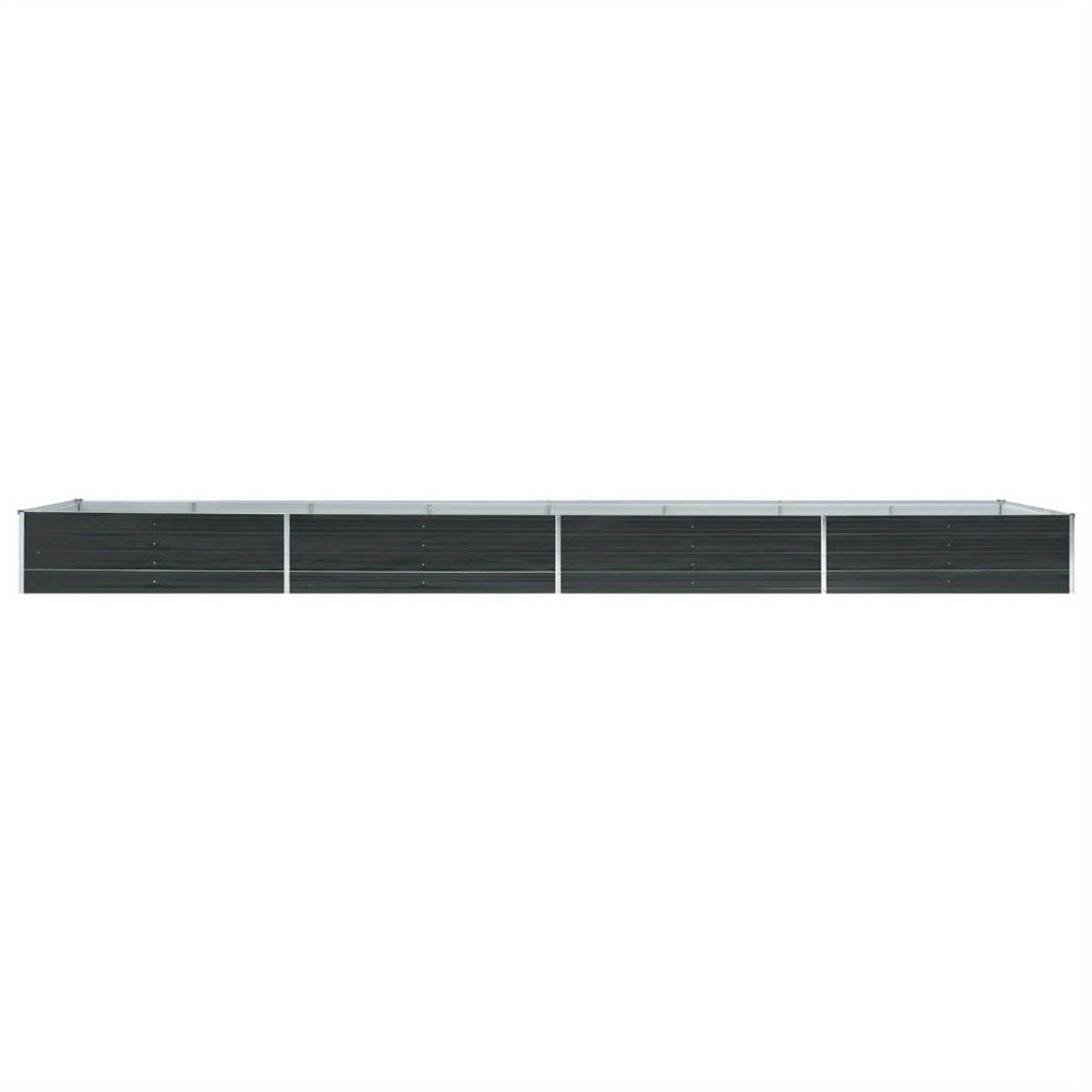Tuinbak – Plantenbak – Bloembak – Kruidenbak – Verhoogde Bloemenbak – Gegalvaniseerd Staal – 600x80x45 cm – Duurzaam Antraciet