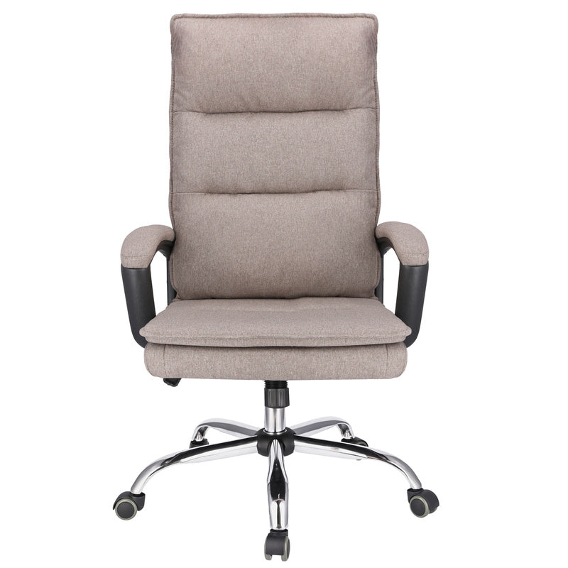 Bureaustoel – Office Chair – Draaistoel – Kantoorstoel – Bureaustoelen Voor Volwassenen – Verstelbare Zithoogte 43-49 cm – Stoffen Bekleding Bruin
