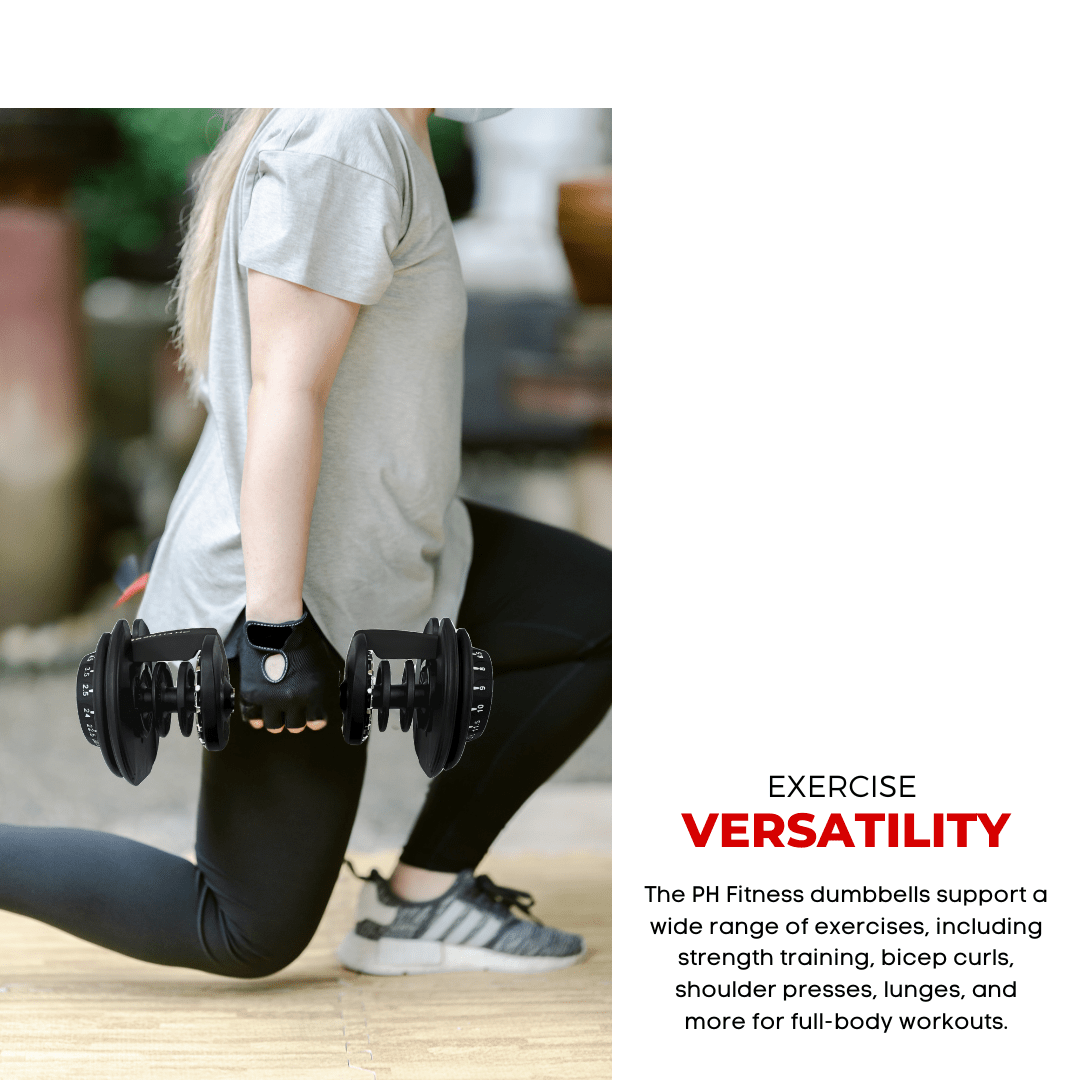 Verstelbare Dumbbell – Verstelbare Halter – Dumbbell Set – Gewichtenset – Smart Dumbbells – 15 Gewichtsniveaus van 2,5 tot 24 kg – Compact & Ruimtebesparend