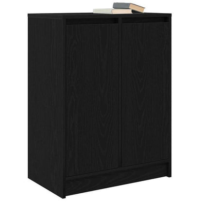 Sideboard 57x34x76cm chipboard black oak-colored Practical and removable