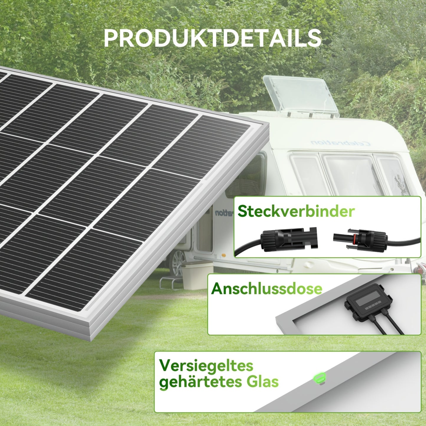 200W Zonnepaneel – Solar Paneel – Monokristallijn Paneel – Zonnecel – Caravan Zonnepaneel – Hoge Efficiëntie – Weerbestendig & Duurzaam