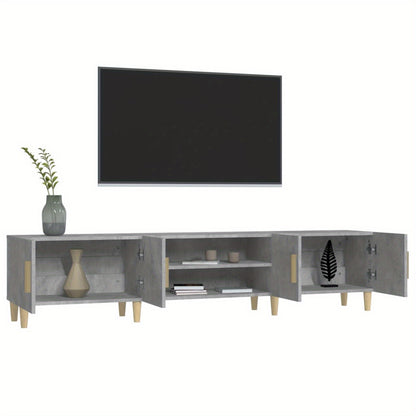 tv-meubel – tv-kast – media meubel – entertainment meubel – dressoir – Betonlook Design – 180 cm Breedte – Hoogwaardig Engineered Wood