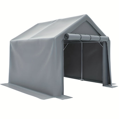 Opbergschuur – Buitenberging – Tuinschuur – Fietsenberging – Gereedschapsschuur – Groot Formaat 244x241x217 cm – Stevig Kunststof Met Ventilatie en Vergrendelbare Deuren