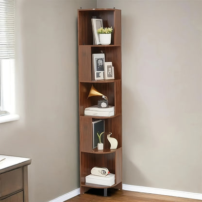 Kast – Opbergkast – Dressoir – Kledingkast – Boekenkast – Bruin – Golvende Deuren – 120x35x80 cm – Verstelbare Planken – Zonder Handvatten